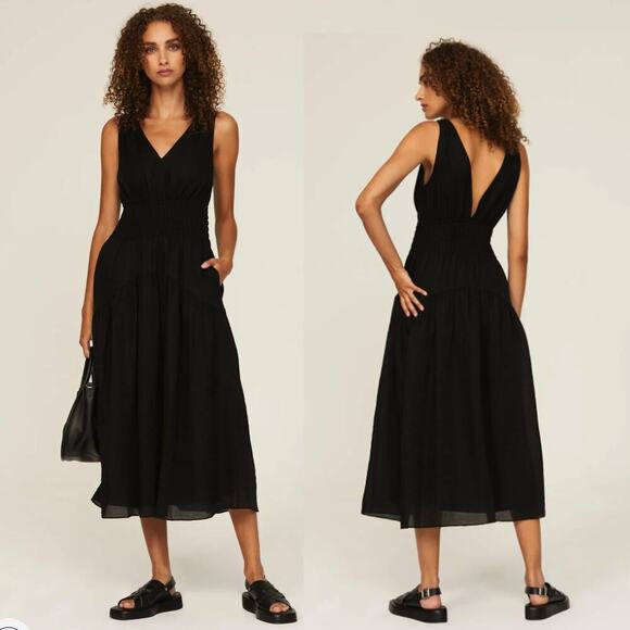 VINCE Dresses & Skirts - VINCE Smocked Waist Dress - Size XL